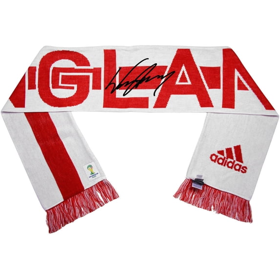 Wayne Rooney England National Team Autographed Scarf - Fanatics Authentic Certified