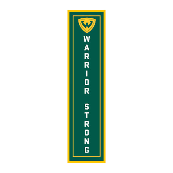 Wayne State University Framed Canvas Panel "Warrior Strong"