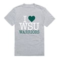 thumbnail image 1 of Wayne State University I Love T-Shirt, Heather Grey - Extra Large, 1 of 1