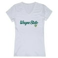 thumbnail image 1 of Wayne State University Script T-Shirt for Women, White - Small, 1 of 1