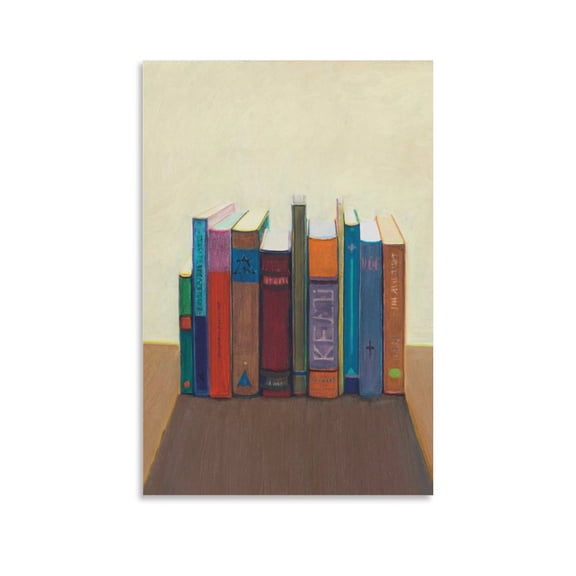 Wayne Thiebaud Various Books Canvas Printing Famous Paintings, Wall Art Posters, Decorative Hanging Pictures Wall Art Poster Scroll Canvas Painting Picture Living Room Decor Home 12x18inch(30x45cm)