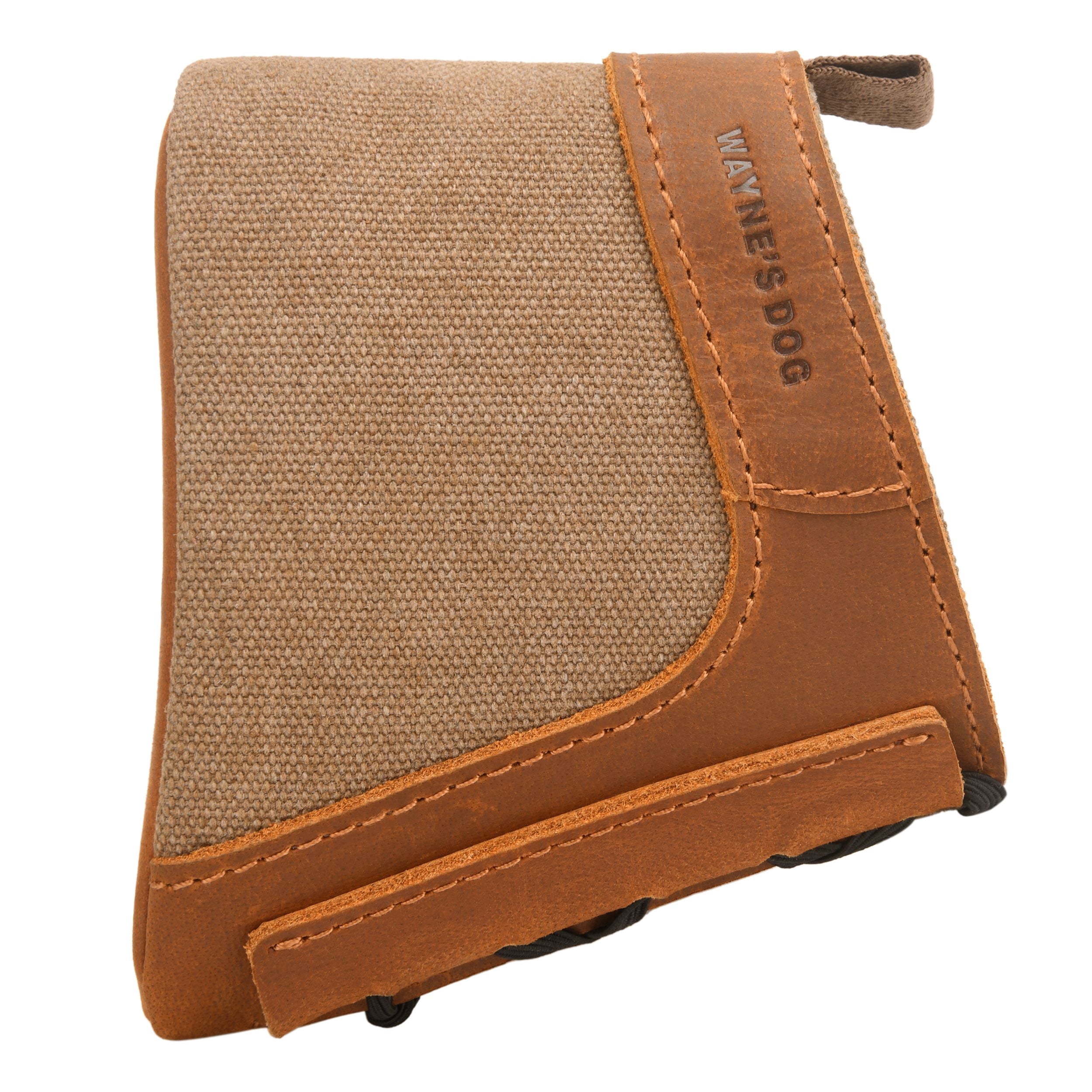 Wayne's Dog Canvas Leather Slip on Rifle Recoil Pad Shotgun Buttstock Adjustable