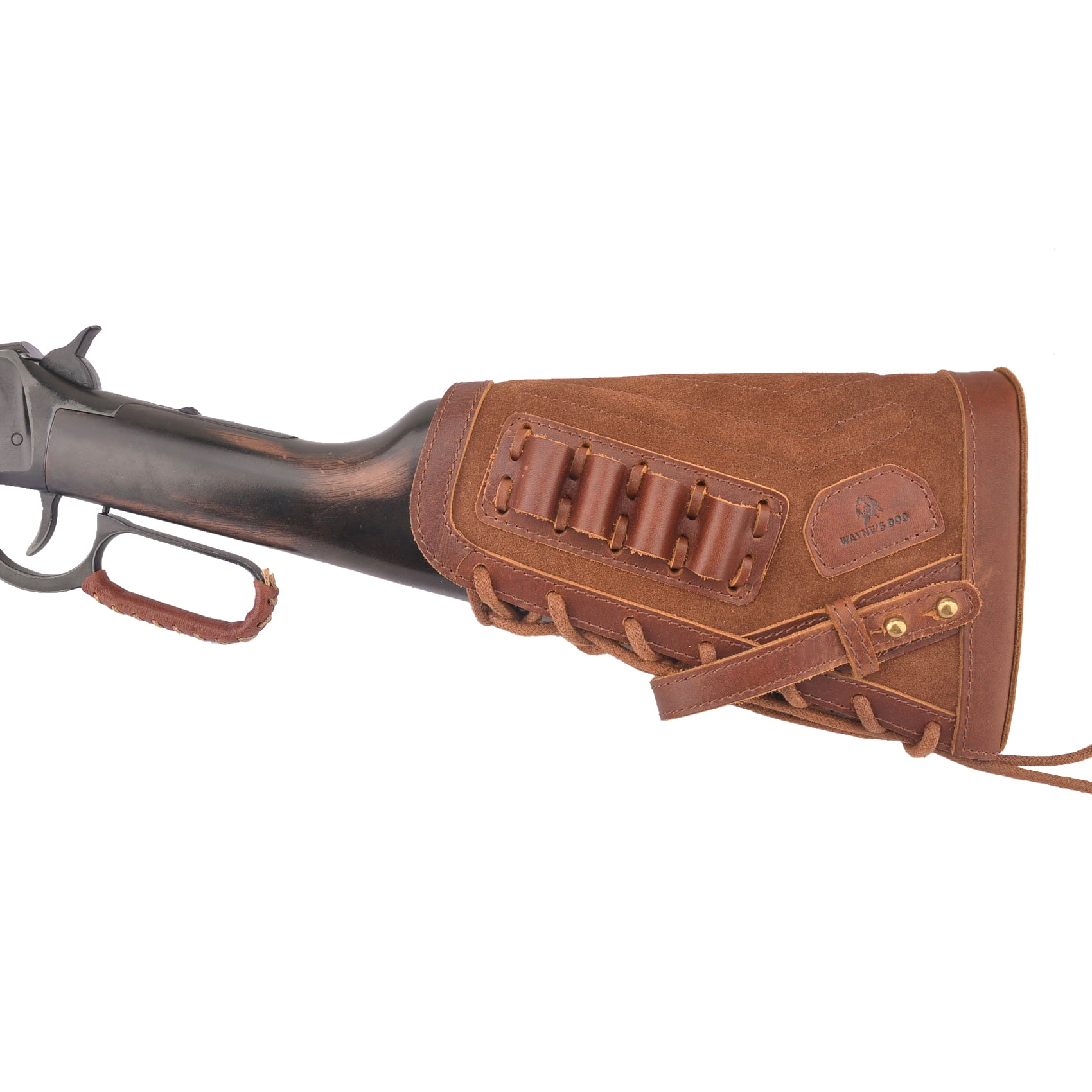 Fondina Da Calcio In Pelle E Tela Per Fucile - Porta Pistola Per .30/30 .22LR .45/70 - Wayne's Dog