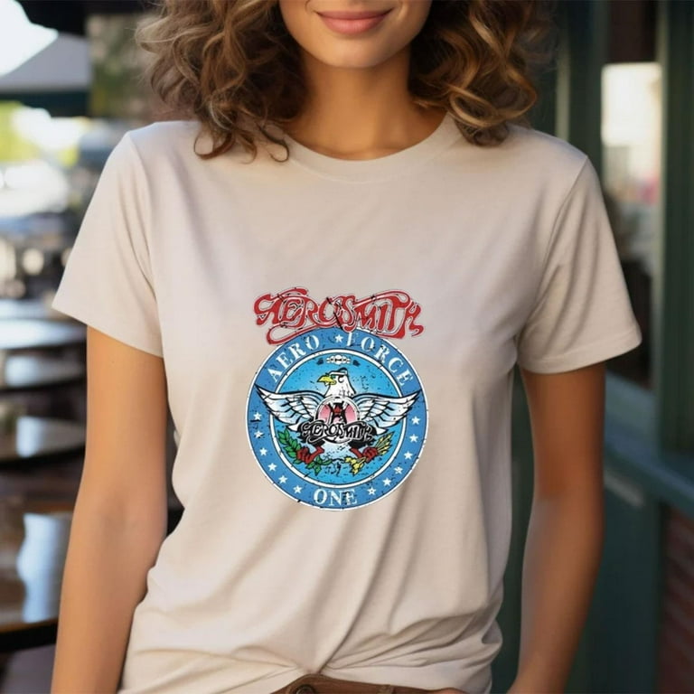 Wayne s World Garth Algar Aerosmith Force One Vintage Men s Short Sleeve T Shirt New Walmart