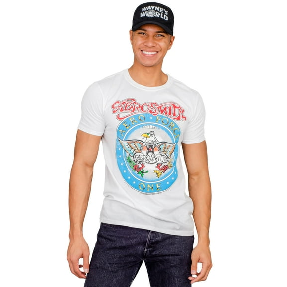 Art Box Wayne's World Casual T-Shirt and Hat Halloween Costume Set