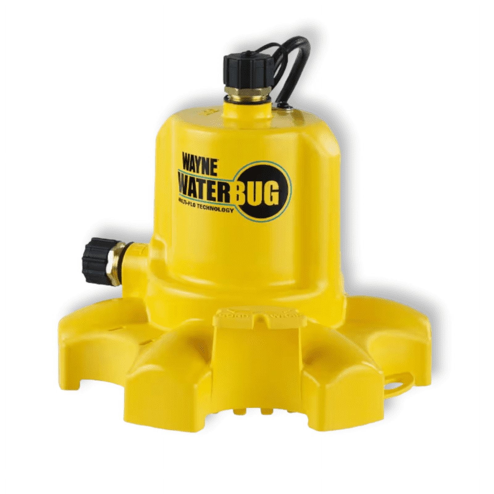 Wayne Yellow Thermoplastic Submersible Utility Pump 1/6 HP