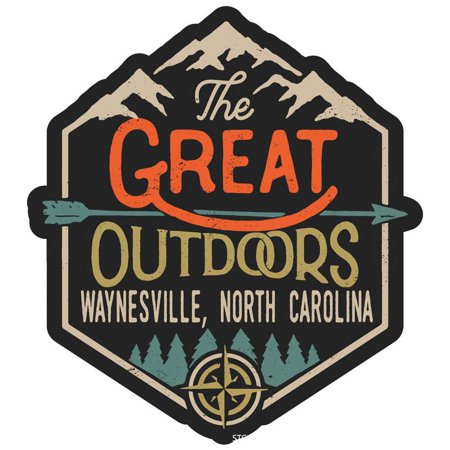 Waynesville North Carolina The Great Outdoors Design 2-Inch Vinyl Decal Sticker