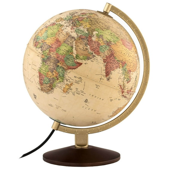 Waypoint Geographic Little Journey Globe 10-inch Diameter Illuminated Desk Globe