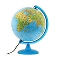 thumbnail image 1 of Waypoint Geographic Safari Explorer Animals Globe, World Globe, Illuminated Desktop Globe with Blue Physical Earth and 100s of Illustrated Animals, 1 of 7