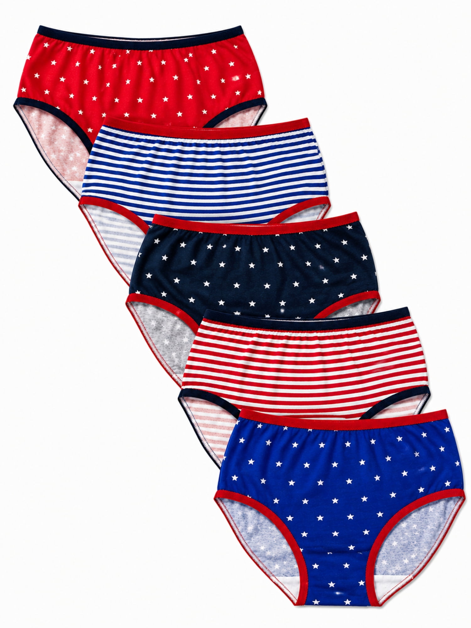Ways to Celebrate Girls 4th of July Briefs, 5-Pack