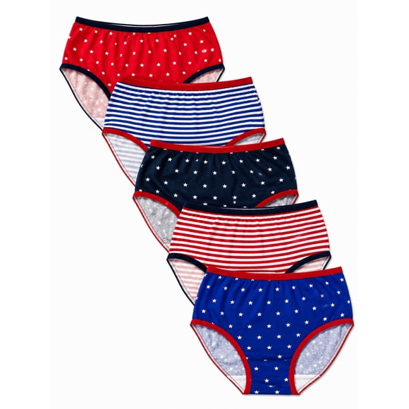 Ways to Celebrate Girls 4th of July Briefs, 5-Pack