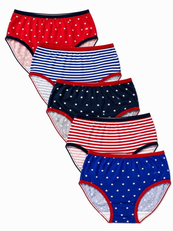 Ways to Celebrate Girls 4th of July Briefs, 5-Pack