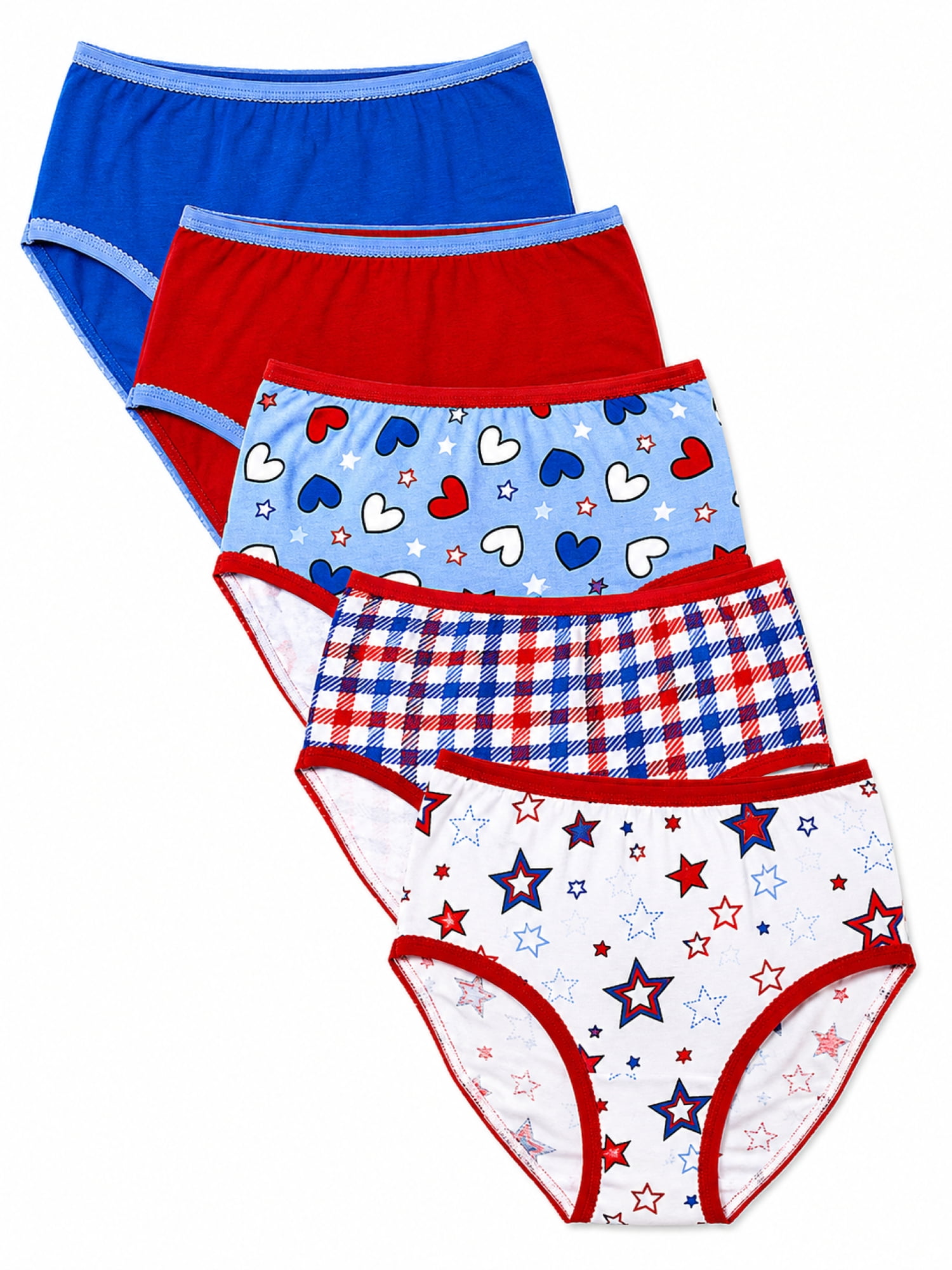 Ways to Celebrate Girls 4th of July Briefs, 5-Pack