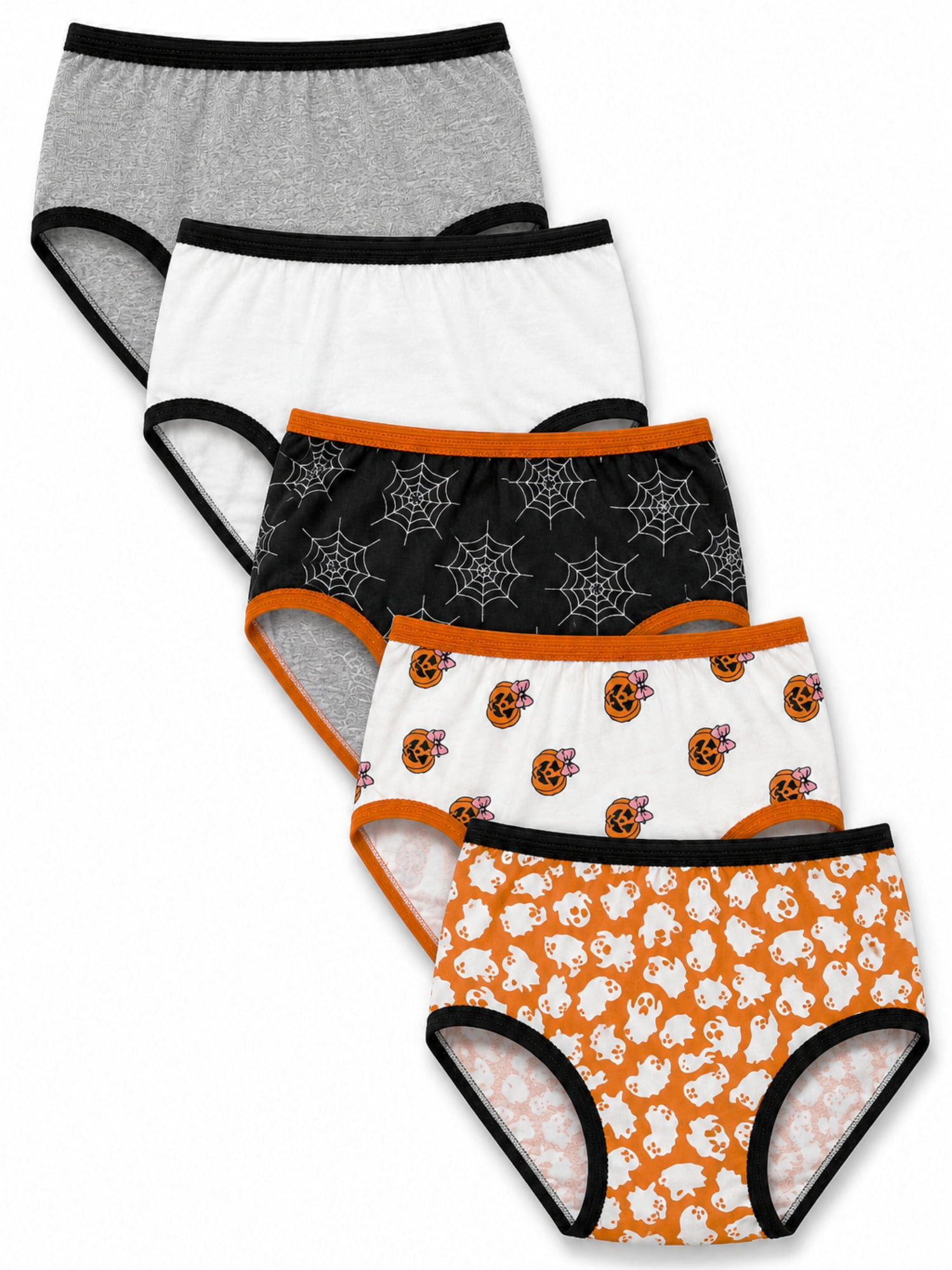 Ways to Celebrate Girls Halloween Underwear, 5-pack Briefs, Sizes 4-22