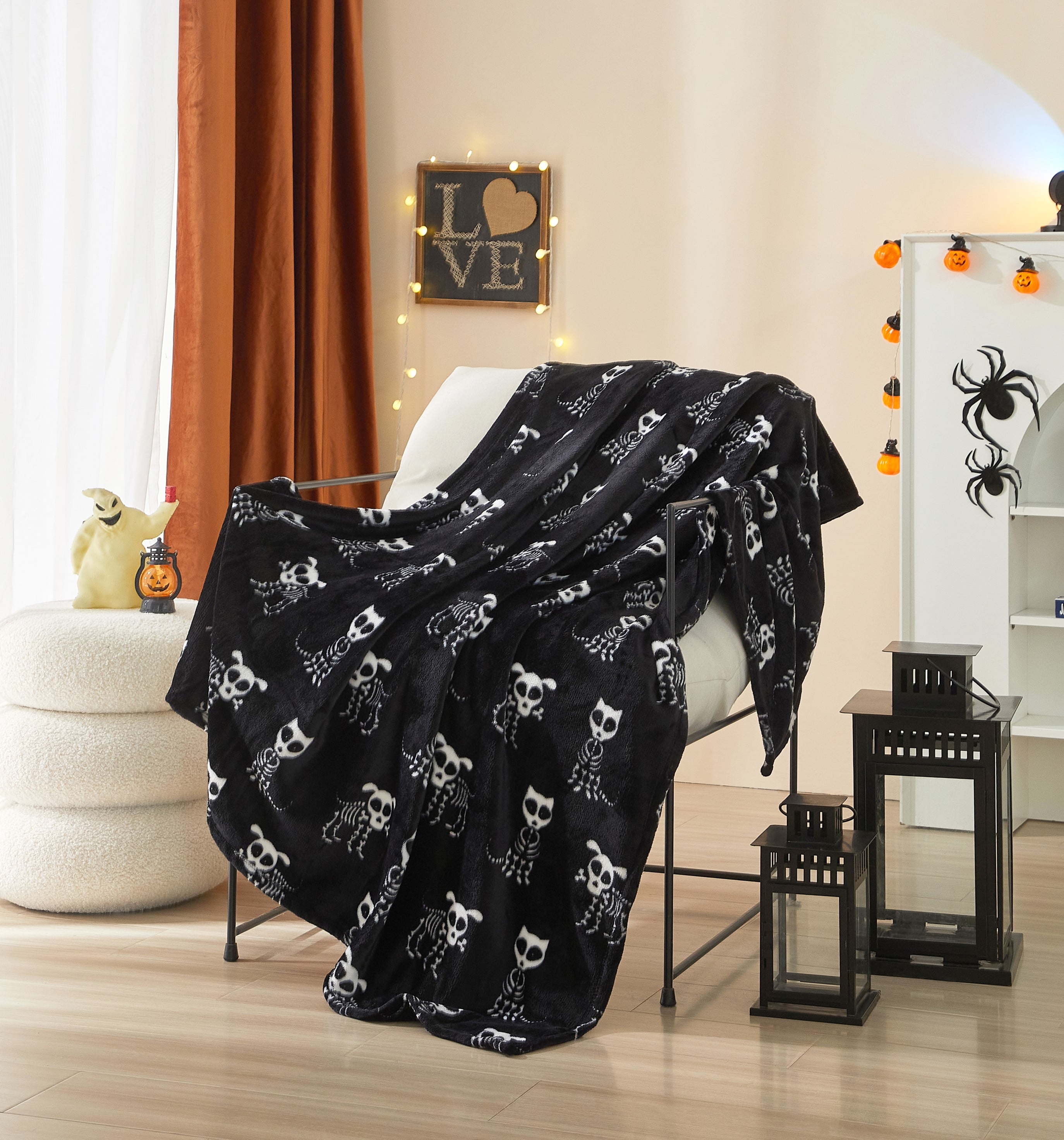 Ways to Celebrate Cozy Plush Skull Dogs Throw Blanket 50