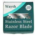 thumbnail image 1 of Waysh 200 Ct Single Edge Razor Blades, Stainless Steel, Pro Barber & Personal Shaving (2 Boxes), 1 of 9