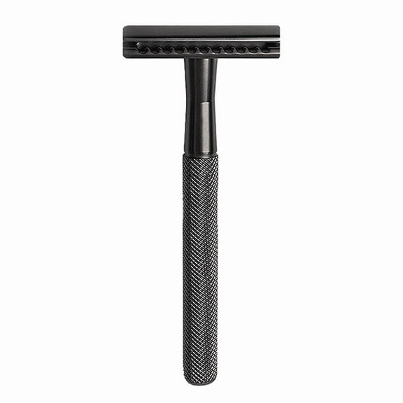 Waysh Classic Double Edge Safety Razor Kit for a Close Shave, Matte Black