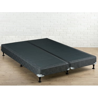 Wayton, 4" Split Sturdy Fully Assembled Wood Box Spring for Mattress, Full, White
