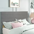 thumbnail image 1 of Wayton-Continental Sleep, Upholstered Fabric Headboard, Full, Gray, 1 of 8