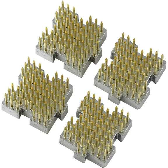 Wazakura 4PCS Interlocking Mini Ikebana Kenzan 1.25" x1.18" Made in Japan