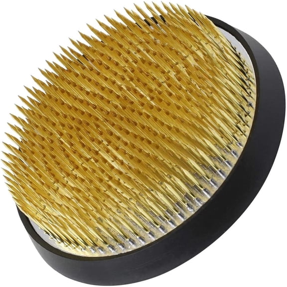 Wazakura Dense Ikebana Kenzan 3-1/4" Round Pin Frog Made in Japan