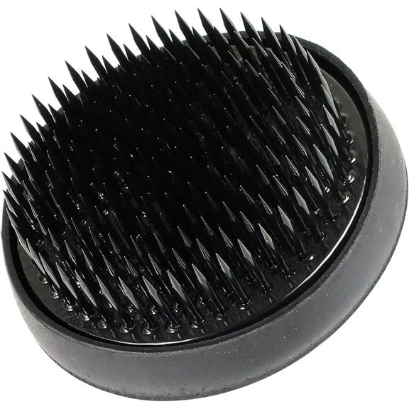 Wazakura Ikebana Kenzan Round - 2.4" Black Made in Japan