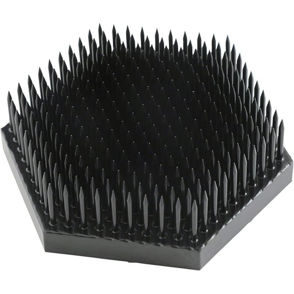 Wazakura Japanese Black Hexagon Ikebana Kenzan 2.6" Made in Japan