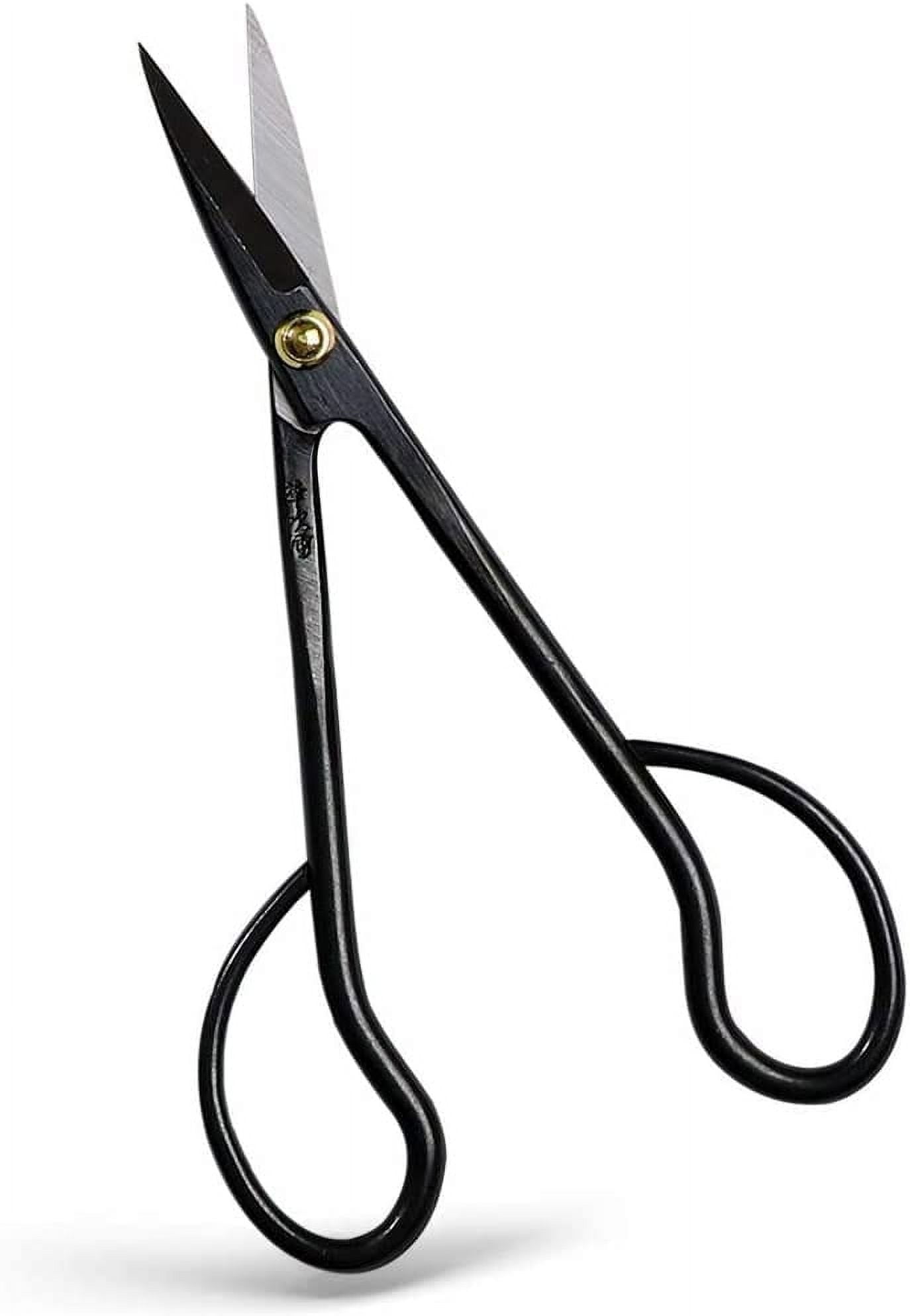 Wazakura Satsuki Bonsai Scissors 7" Long Handle Black Made in Japan