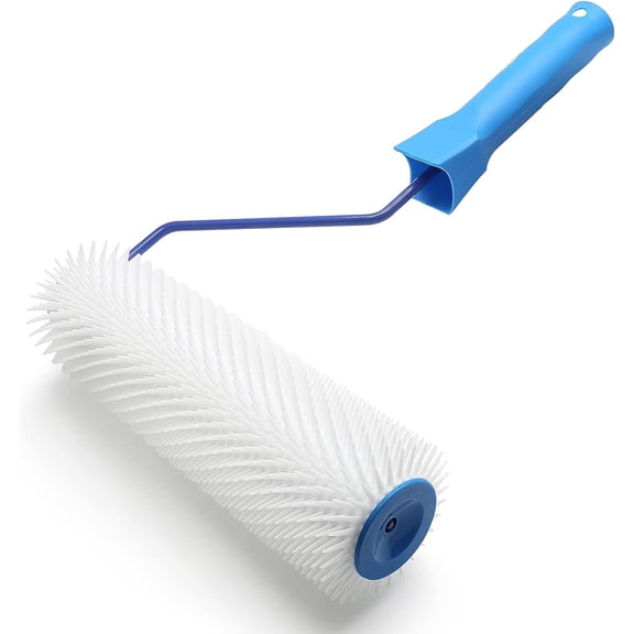 Waziaqo 9inch/23cm Screed Spiked Roller for Self Epoxy Floor, Latex Floor Self Leveling Spiked Roller, Screed Compound Roller Bubble Remove Tool