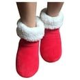 thumbnail image 1 of Wazshop Women's Comfort Warm Fuzzy Ankle Bootie Slippers Plush Lining Slip-on House Shoes Anti-Slip Sole Indoor/Outdoor, 1 of 3