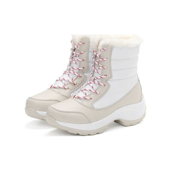 Wazshop Women's Fashion Waterproof Winter Snow Boots Outdoor Non-Slip Ankle Boots