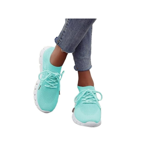 Wazshop Womens Slip on Shoes Running Sneakers Tennis Fitness Sports Gym Trainers