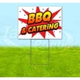 thumbnail image 1 of Wbg Bbq And Catering (18" x 24") Yard Sign, Includes Metal Step Stake, 1 of 6
