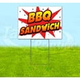 thumbnail image 1 of Wbg Bbq Sandwich (18" x 24") Yard Sign, Includes Metal Step Stake, 1 of 6