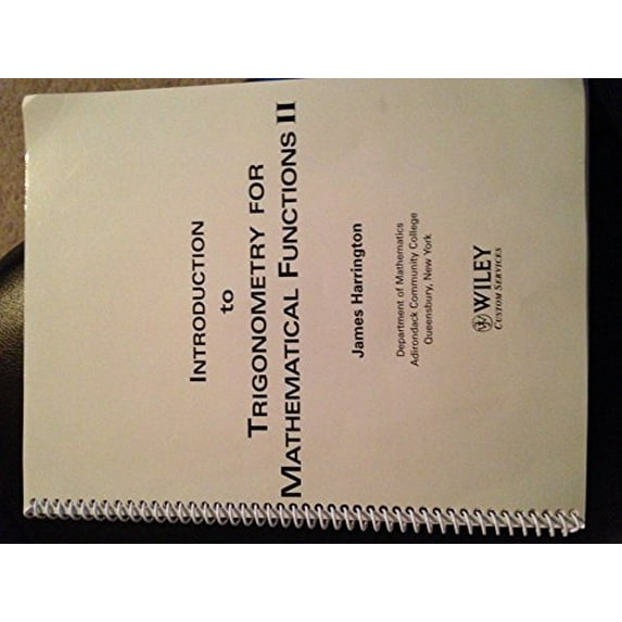 Pre-Owned (Wcs)Trig for Functions Ii Mat 108 2e Paperback