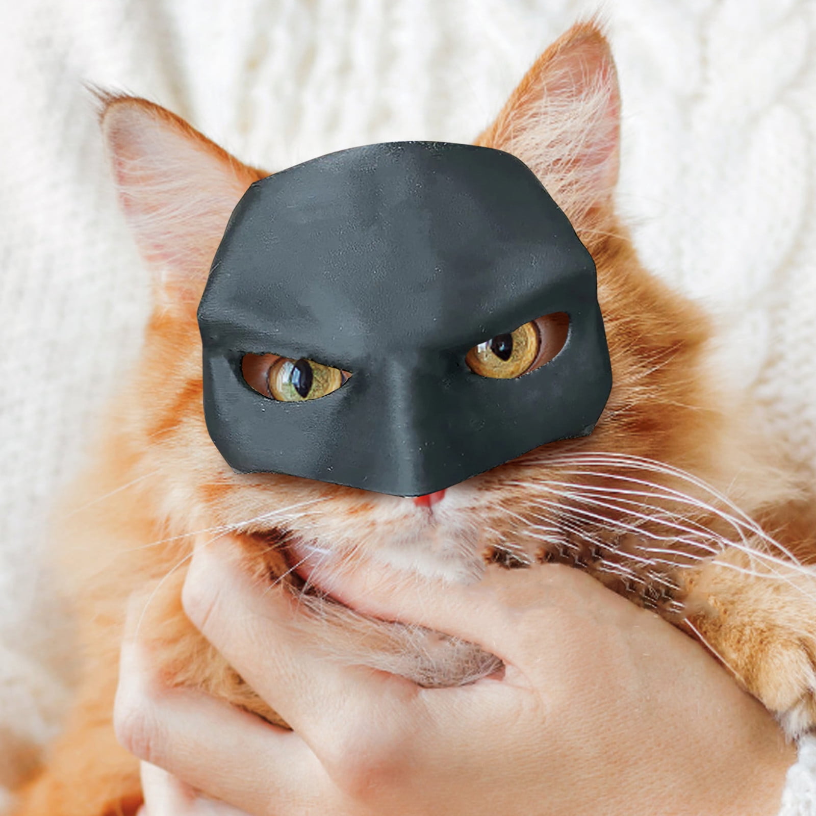 Lot De 2 Masques Batcat Pour Chat - Masque Batman 3D, Costume Pour Halloween, Cosplay, Fête - 13 Cm
