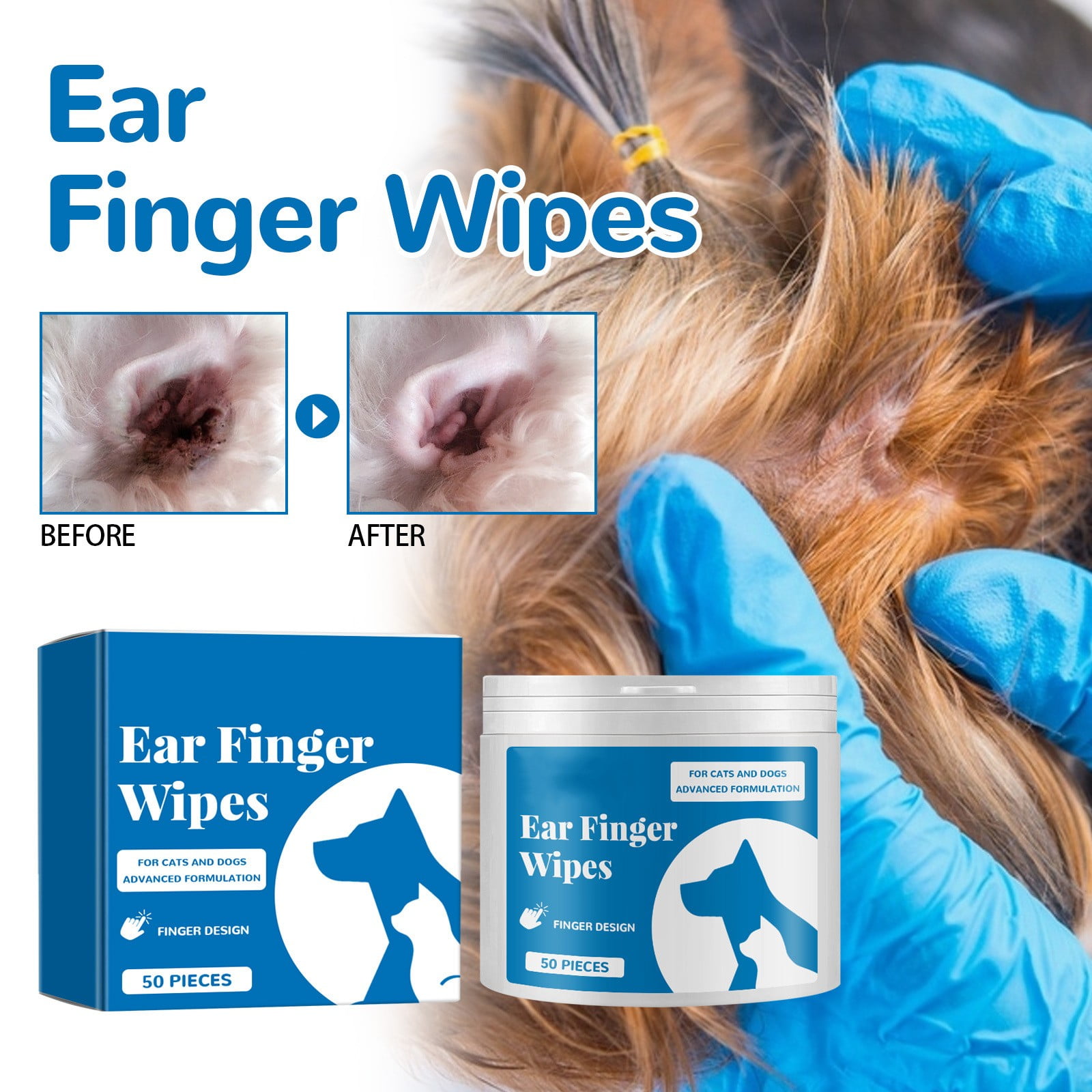 Wcucv Half Price!Wipes for Cleaning Teeth Ears and Eyes Suitable for