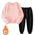 thumbnail image 1 of Wdfiry 2PCS Kids Toddler Clothes Hoodie Tracksuit Outfits for Boys Girls Fall Sweatshirts Set Pullover Sweatshirt Tops +Jogging Pants Unisex Set, 18Months-12Years, 1 of 5