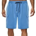 thumbnail image 1 of Wdfiry Cargo Sweat Shorts for Men Casual Drawstring Elastic Waist Athletic Workout Gym Jogger Shorts with Mult Pockets, 1 of 8