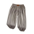 thumbnail image 1 of Ohufall Children's Mosquito Repellent Pants Casual Solid Color Thin Harem Pants Kid's Breathable Loose-fitting Bloomers, 2-14 Years, 1 of 4
