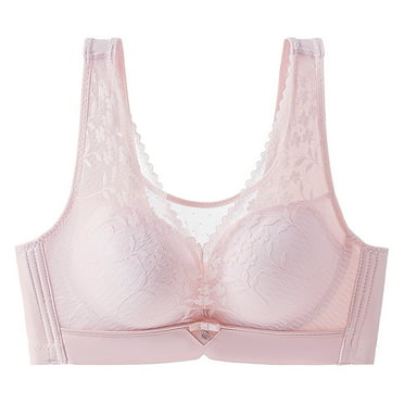 Wdfiry Comfortable Push up Bras for Women No Underwire Lace Bralettes Lift Wireless Full Coverage Bras 2024