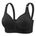 thumbnail image 1 of Wdfiry Daily Bras for Women Plus Size Fashion Embroidery Breathable Wire-Free Mesh Bras Soft Comfortable Full Coverage Bralettes Sexy Solid Gathering Push Up Bras, 1 of 2