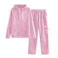 thumbnail image 1 of Wdfiry Jogger Sweatsuits Set for Women Pullover Drawstring Hoodies Set with Pockets Long Sleeve Sweatshirt and Sweatpants Loose 2 Piece Sport Outfits Set, 1 of 4