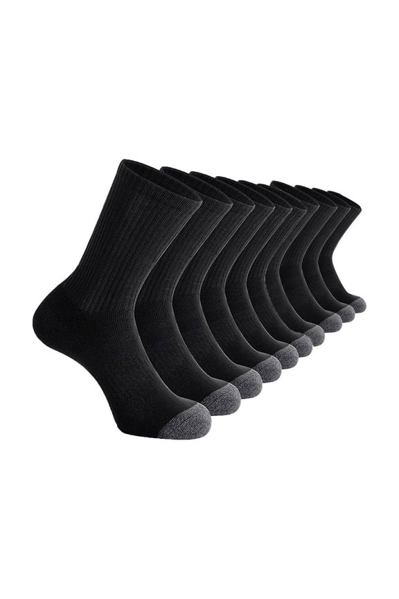 Men's Athletic Socks Casual Solid Color Sweat-absorbing Breathable And Outdoor Socks For Sports 5 Pairs