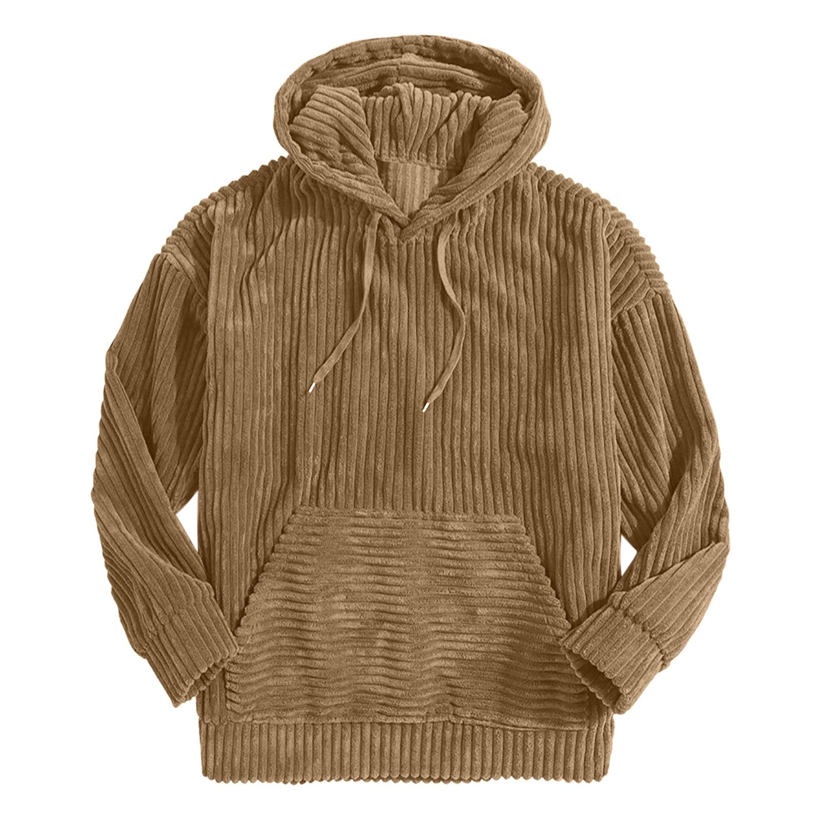 Solid Color Hooded Sweatshirt