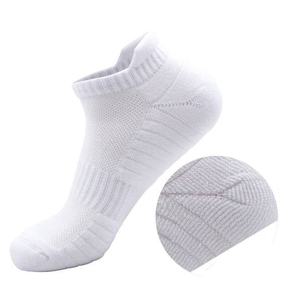 Wdfiry Mens Ankle Athletic Low Cut Sports Socks Cushioned Breathable Running Cotton Socks