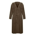 thumbnail image 1 of Wdfiry Mens Robe Big and Tall with Hood,Full Length Plush Robe for Men Long Fleece Bathrobe, 1 of 4