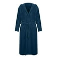 thumbnail image 1 of Wdfiry Mens Robe Big and Tall with Hood,Full Length Plush Robe for Men Long Fleece Bathrobe, 1 of 4