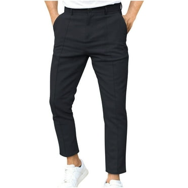 Wdfiry Mens Suit Pants Male Business Dress Long Trousers Classic Fit Front Pleated Dress Pant