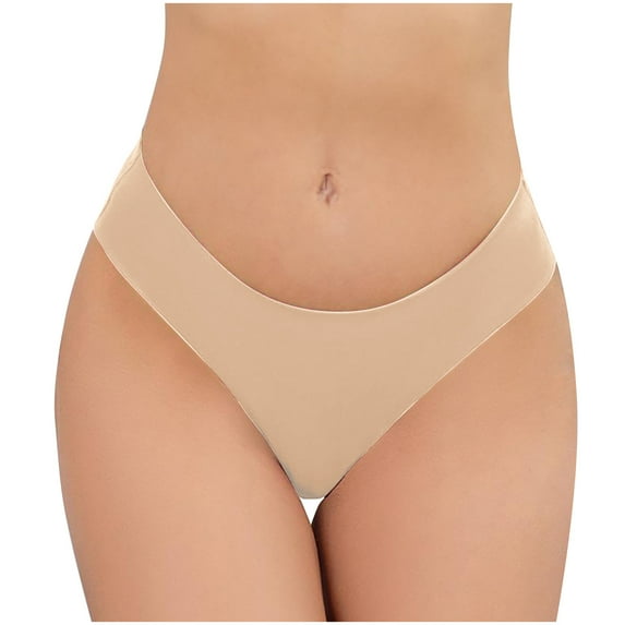 Wdfiry Period Panties Underwear for Women Seamless Leakproof Panties No Show Menstrual Brief Ice Silk S-2XL